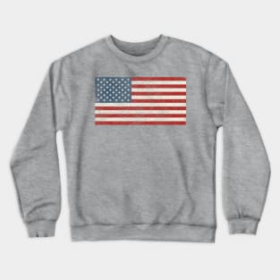 Star Spangled Banner Antique American Flag Old Glory Crewneck Sweatshirt